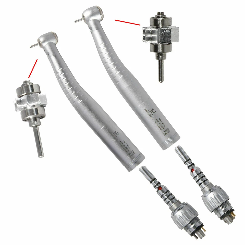 YABANBANG Dental Fiber Optic LED Turbina Manipolo/6 Hole Quick Coupler/Cartridge fit KaVo