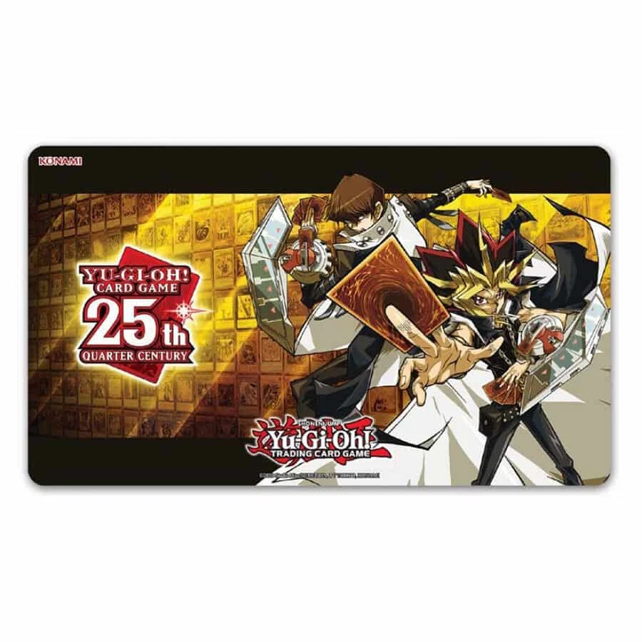 ALFOMBRA DE JUEGO OFICIAL YUGIOH KONAMI YUGI Y KAIBA CUARTO DE SIGLO (ALFOMBRA DE JUEGO) (NUEVA) Foto 1 de 1