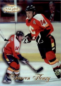 1998-99 Topps Gold Label Theo Fleury Calgary Flames #8