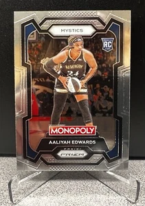 Tarjeta de novato 2024 Panini Prizm Monopoly WNBA #13 Aaliyah Edwards - Imagen 1 de 2