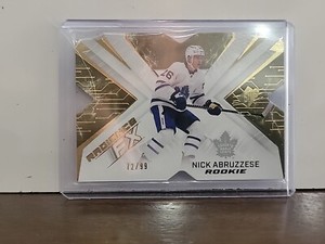 NICK ABRUZZESE 2022-23 SPX HOCKEY RADIANCE FX GOLD /99 RC ROOKIE - Toronto