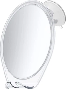 Shower Mirror Fogless for Shaving with Suction Razor Holder & Swivel Small - Picture 1 of 6