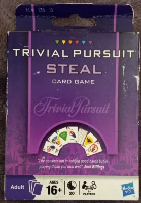 2009 Hasbro Trivial Pursuit Steal карточная игра семья - Изображение 1 из 2