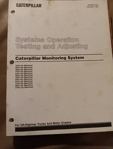 Sistema di monitoraggio Caterpillar regolazione test funzionamento CAT Systems SENR6717 - Foto 1 di 9