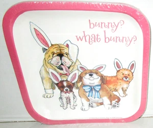 EASTER ~Dessert Paper Plates ~ 10 Ct. ~  6 7/8" Plates ~ BUNNY? WHAT BUNNY? - Picture 1 of 1