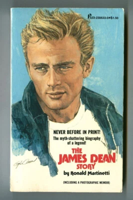 JAMES DEAN STORY by Ronald Martinetti! Rare 1975 Pinnacle FIRST Print PB Photos! - Image 1 of 2