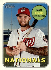 2018 Topps Heritage #537 Matt Adams Washington Nationals
