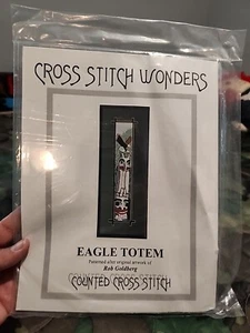 Cross Stitch Wonders Eagle Totem Rob Goldberg Kit Eskimo Native American - Picture 1 of 3