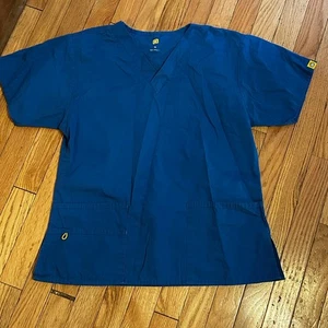 Wonder Wink blaues Damen Peeling Top Größe Medium - Bild 1 von 1