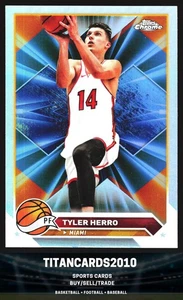 Tyler Herro 2023-24 Topps Chrome Silver Refractor Miami Heat #14 - Picture 1 of 2