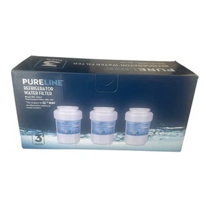 3 PACK PURELINE Refrigerator Water Filter for PL-100-S Fits in Place of GE MWF - Picture 1 of 8