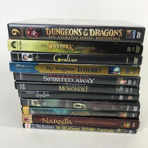 Lot 11 DVD Kids Movies Studio Ghibli Narnia Coraline Spiderwick D&D 9 - Picture 1 of 8