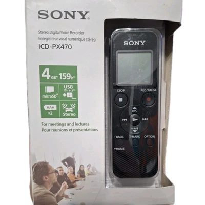 Grabadora de voz digital Sony ICD-PX470 4 GB Foto 1 de 2