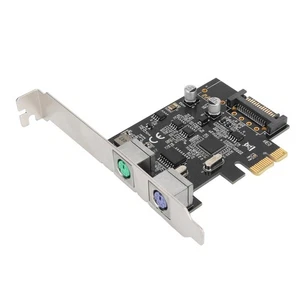 Pcie Dual Port Expansion Card Power Interface Plug And Play K AM - Afbeelding 1 van 22