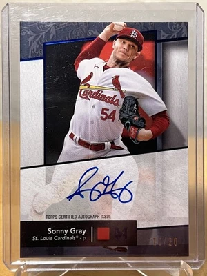 2024 Topps Museum Collection - Archival Autographs Sonny Gray #AA-SGR 10/20 STL - Image 1 of 2