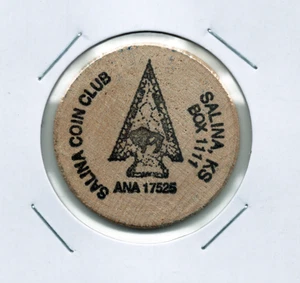 Salina Kansas Coin Club Purple Buffalo "Wooden Nickel" im 2x2 Halter - Bild 1 von 2