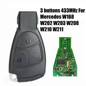 Für Mercedes Benz W168 W202 W203 W208 W210 W211 3 Tasten 433,9MHz Auto Schlüssel - Bild 1 von 12