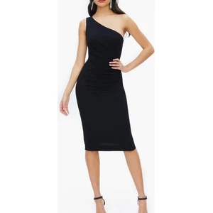 Kleid The Population Damen Martine Stretch Krepp One Shoulder Kleid Gr. XL - Bild 1 von 11