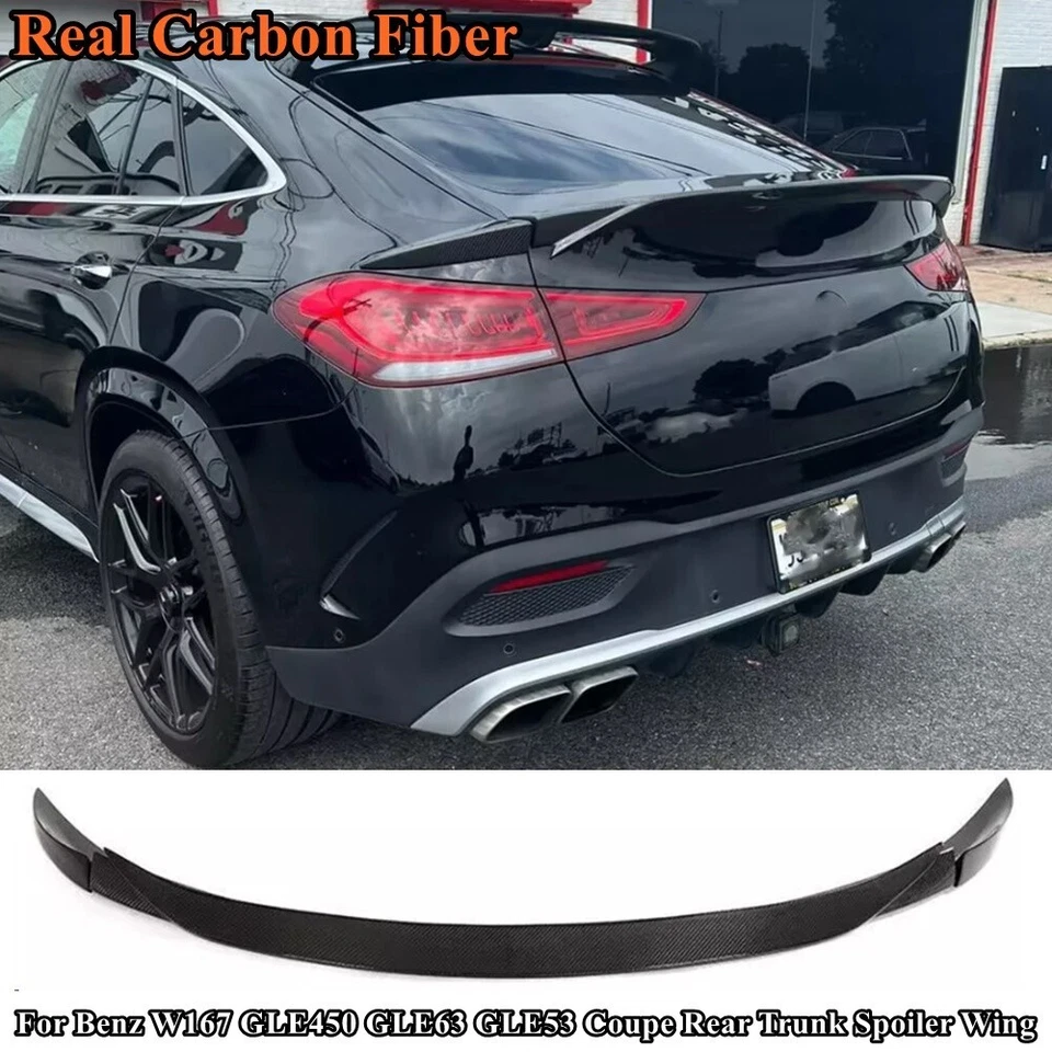 Alerón trasero de carbono real cupé para Benz W167 GLE450 GLE63 GLE53 Foto 1 de 4