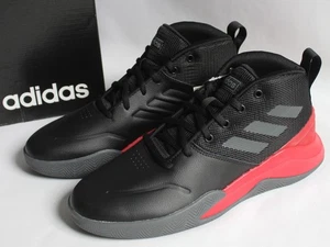 adidas Mens Size 8 Own The Game Basketball Shoes Black/Red EG0951 Ownthegame - Picture 1 of 8