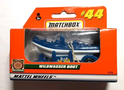 Matchbox - White-Water Raft Boat - 1999 - OVP - #44/75 - MB422 - German Box - Bild 1 von 2
