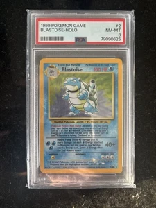 Pokemon Card Blastiose (Holo) 2/102 Base Set 1999 - PSA 8 Graded - Picture 1 of 2