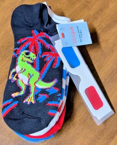 7 Pair Cat & Jack 3D No-Show Socks Large (3 - 10) New - Picture 1 of 1