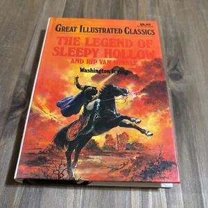 The Legend Of Sleepy Hollow & Rip Van Winkle Great Illustrated Classics Hardcove - Picture 1 of 4