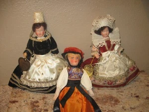 Vintage Le Minor 8" French Dolls with Hand Tags- Lot of 3 - Picture 1 of 12