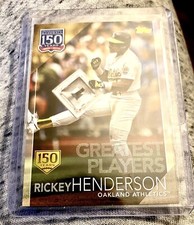 2019 Topps Rickey Henderson Greatest Players 150 Years Gold Stamp /150