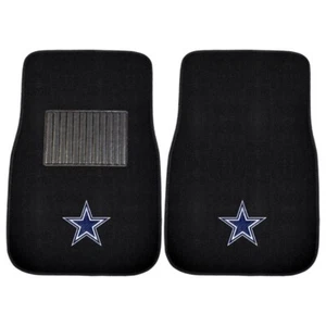 Dallas Cowboys Embroidered Car Mat Set - NFL Licensed - NEW Universal Fit SUV RV - Picture 1 of 5