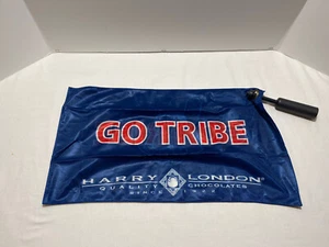 Cleveland Indians "Rally Flag” 12" X 20" banner w handle Harry London Chocolate - Picture 1 of 2