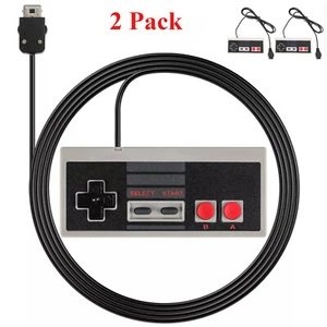 2Pcs For Nintendo NES Mini Classic Edition Console Game Wired Controller Remote - Picture 1 of 19
