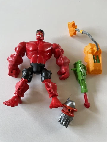 Marvel Super Hero Mashers Red Hulk 2014 Complete Set OOB Cover