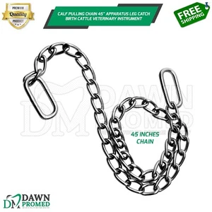 Calf Puller Chain 45" Apparatus Leg Catch Birth Cattle Veterinary Instrument - Picture 1 of 7