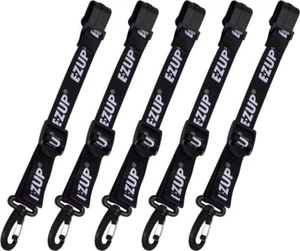5 E-Z UP Canopy Hanging Clips Set of 5 Black Tent Hanging Clips Max length 15" 5 - Picture 1 of 7