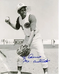 Foto autógrafa Leo Cárdenas 8x10 Cincinnati Reds Sr. automática inscrita B - Imagen 1 de 3