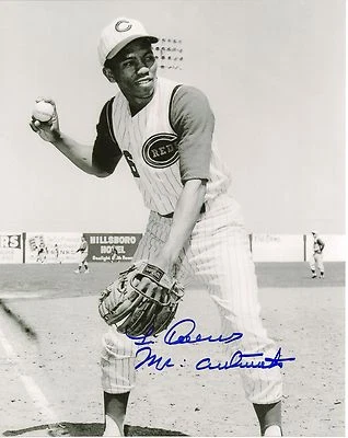 Leo Cardenas 8x10 Cincinnati Reds Autograph Photo Mr. Automatic inscribed B - Image 1 of 3