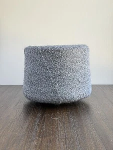 1430g 16% Mohair 16% Wool 24% Nylon 44% Acrylic Loop Yarn Cone Italy gray - Picture 1 of 11