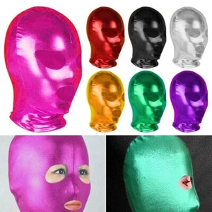 Tocado metálico de látex para juegos de rol máscara facial de moda para hombre - Imagen 1 de 15