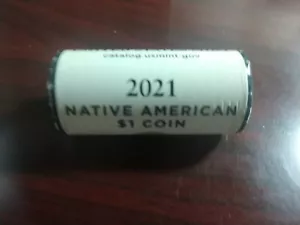 2021 D Native American Dollar Mint Roll SHOWING Tails & TAILS (DW-10) - Bild 1 von 3