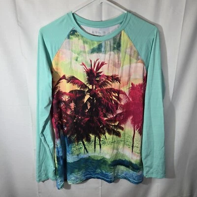 Camisa de pesca con protección UV Reel Legends talla mediana Keep It Cool Tropical Foto 1 de 4