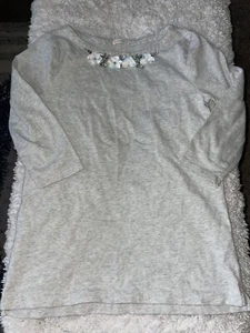 Crewcuts Everyday Girls Sz. 16 Gray Top. Pretty Neckline. Exc. Condition  - Picture 1 of 10
