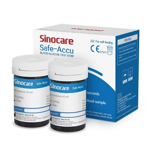 Sinocare Safe Accu 50 Blood Sugar Glucose Test Strips