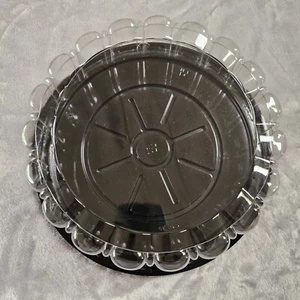 10" Round Disposable Cake Display Container With 3.5 Height Clear Dome Lid 5 Pk - Picture 1 of 10