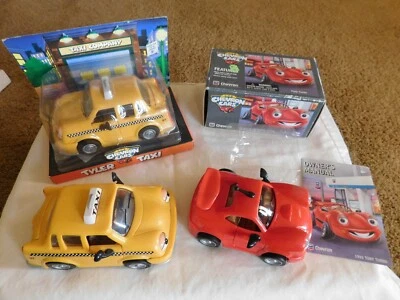 LOT of 3 Chevron Cars NEW MIB Yellow TYLER TAXI & Red TONY TURBO + 1 loose EXTRA - Image 1 of 4