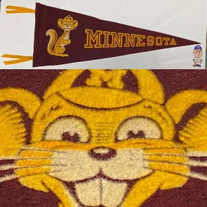 1950's Minnesota Golden Gophers University Pennant 11x29 Big Ten - Picture 1 of 12