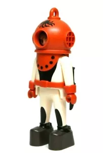 Playmobil Figura Ocean Deep Sea Diver con Casco Stivali Ponderati Coltello VHTF 3949 - Foto 1 di 3