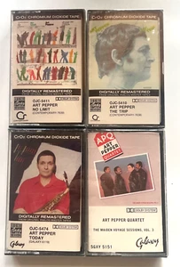 Lot of 4 NEW- ART PEPPER  cassettes- Maiden voyage, Today, No Limit, The Trip - Picture 1 of 4