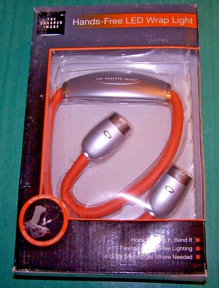 HANDS-FREE LED WRAP LIGHT - The Sharper Image - Multiple Uses! - NIB (Box worn) - Image 1 of 4